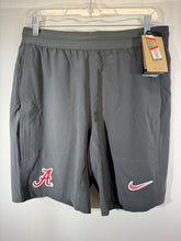 Load image into Gallery viewer, Nike X Alabama Team Issued Grey Gym Shorts Small NWT
