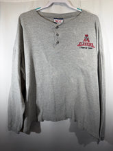 Load image into Gallery viewer, Vintage Alabama X NCC Apparel Grey Henley Pullover Boxy L/XL
