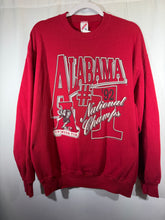 Load image into Gallery viewer, 1992 National Champs Crimson Jerzees Crewneck Sweatshirt Large
