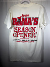 Load image into Gallery viewer, 1997 Bama Vs Houston "Houston We Have A Problem" Game Day T-Shirt Medium
