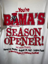 Load image into Gallery viewer, 1997 Bama Vs Houston "Houston We Have A Problem" Game Day T-Shirt Medium
