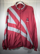 Load image into Gallery viewer, Vintage Alabama Striped Crimson/Grey Windbreaker Jacket M/L
