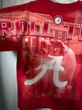 Load image into Gallery viewer, Crimson Alabama All Over Print T-Shirt L/XL
