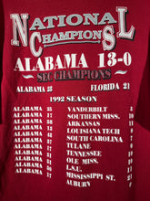 Load image into Gallery viewer, 1992 National Champs Graphic Crimson T-Shirt Large
