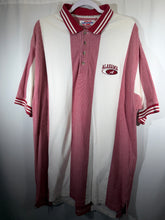 Load image into Gallery viewer, Vintage Alabama X Spike Striped Polo Shirt Large

