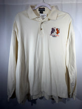 Load image into Gallery viewer, Vintage Alabama Vs Auburn "Dogfight" Golf Polo Long Sleeve Shirt XL
