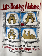 Load image into Gallery viewer, 1993 Bama Vs Miss St. "Can't Teach an Old Dog New Tricks" Game Day T-Shirt Medium
