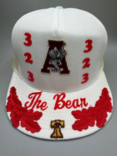 Load image into Gallery viewer, Vintage 323rd Bear Bryant Win White Trucker Snapback Hat
