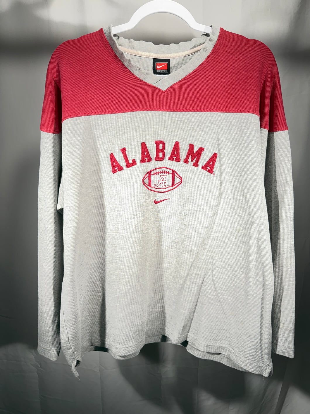 Alabama X Nike Grey/Crimson Red Pullover Medium