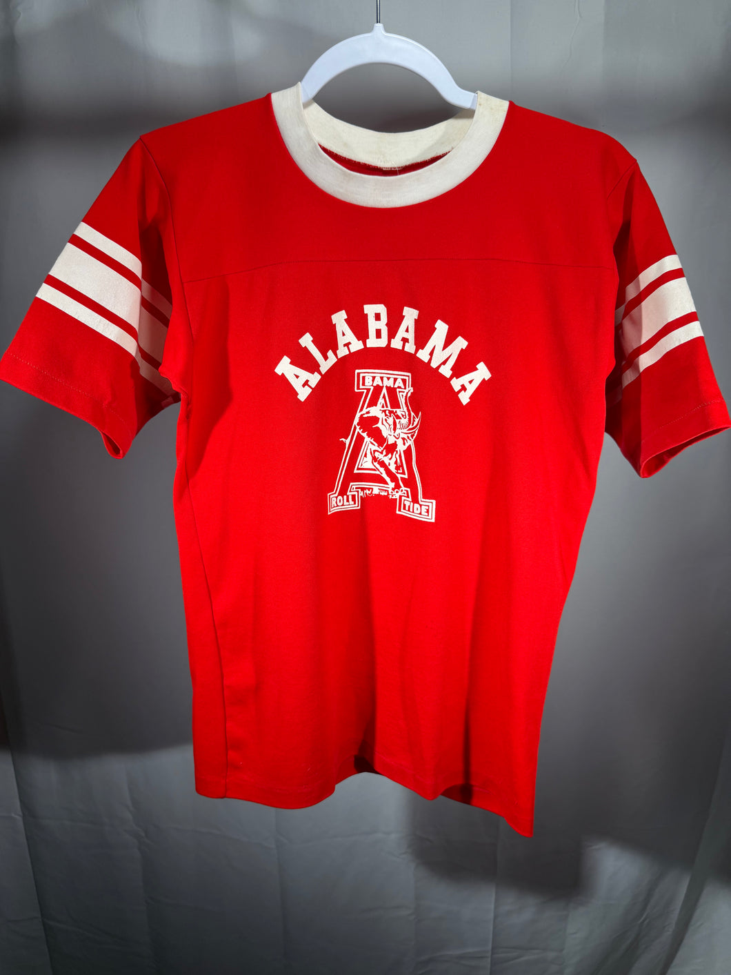 1970s Alabama Red Striped Shirt Youth M/L