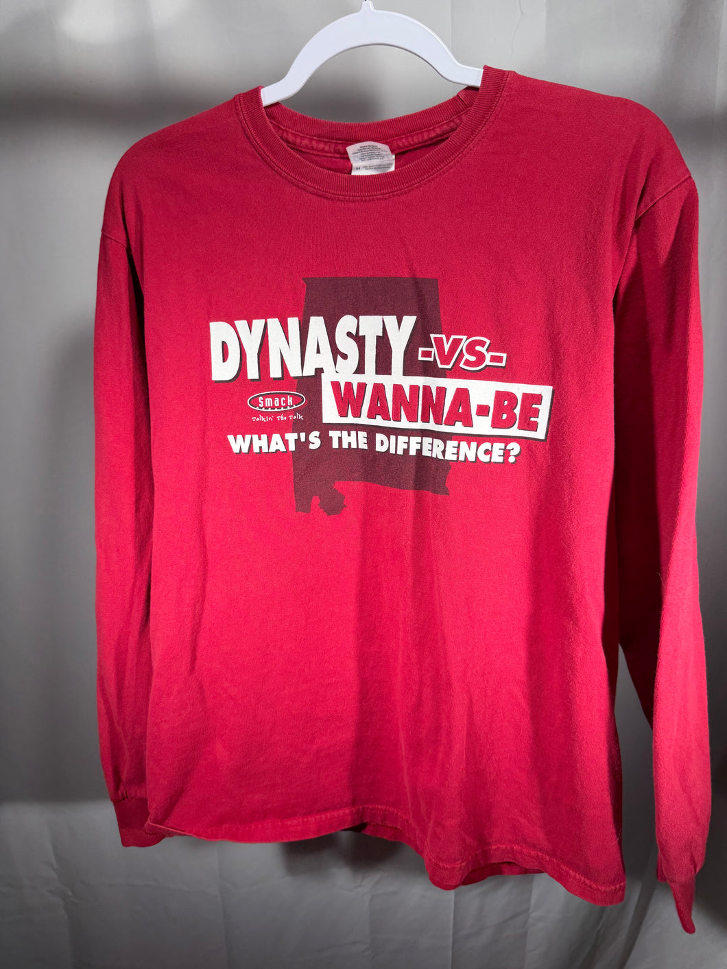 Iron Bowl Smack Talk Crimson Long Sleeve Shirt Small