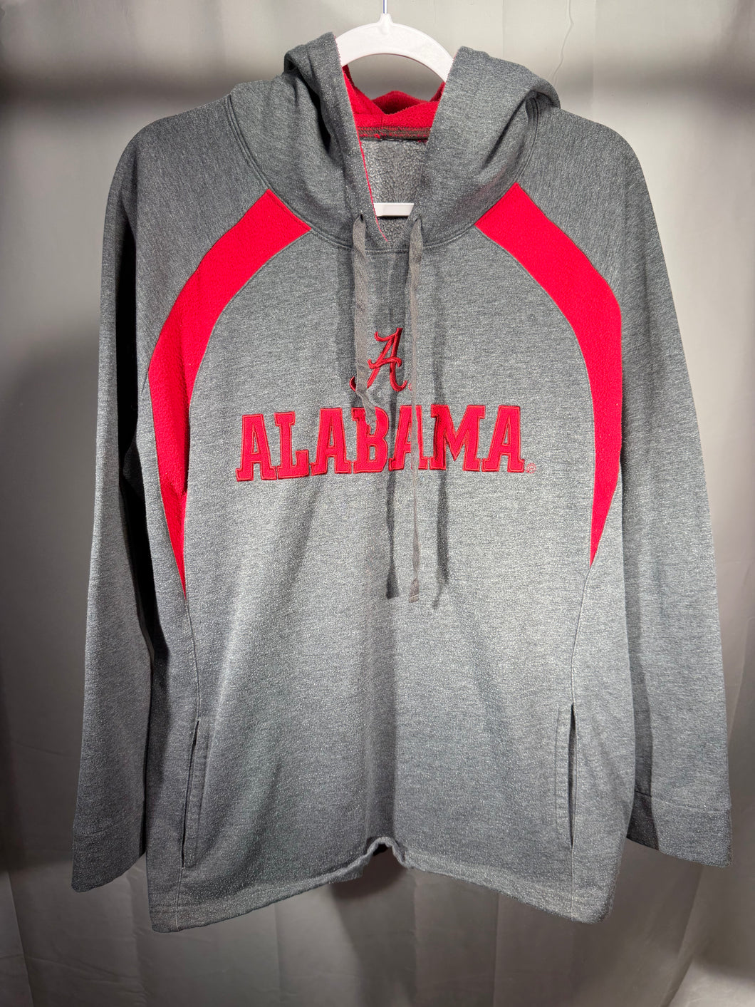 Alabama X Nike Grey/Crimson Hoodie Sweatshirt Large