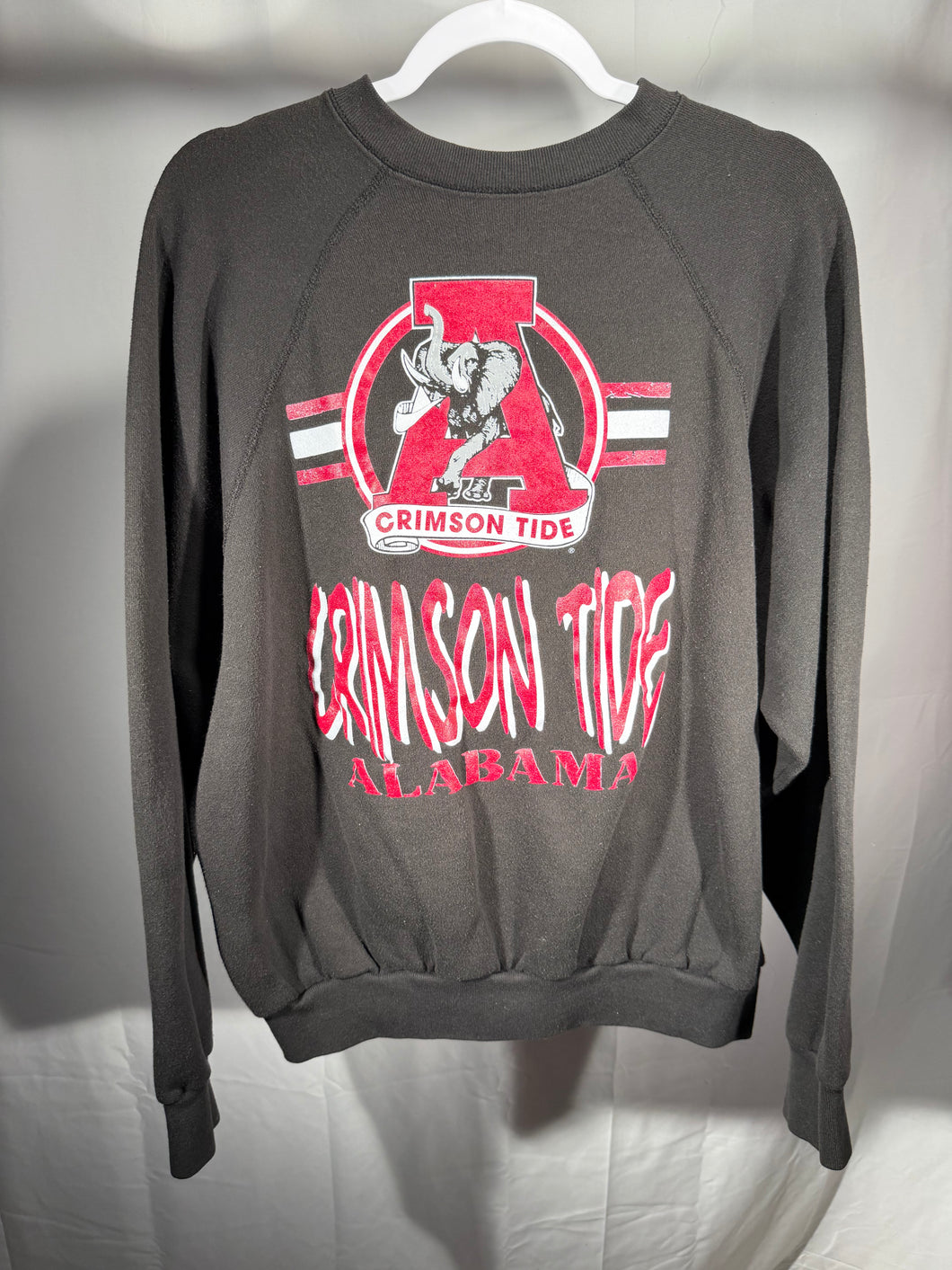 Vintage Alabama X Tultex Black Crewneck Sweatshirt Large