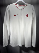 Load image into Gallery viewer, Alabama X Nike Team Issued White Half Zip Medium
