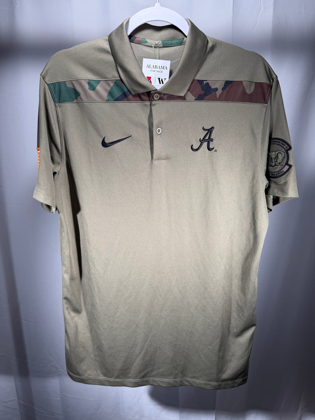 Alabama X Nike Team Issued Olive Polo Small