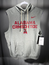 Load image into Gallery viewer, Alabama X Nike Team Issued Grey Sleeveless Hoodie Small
