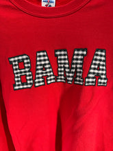 Load image into Gallery viewer, Vintage Bama Houndstooth Red Crewneck Sweatshirt Small
