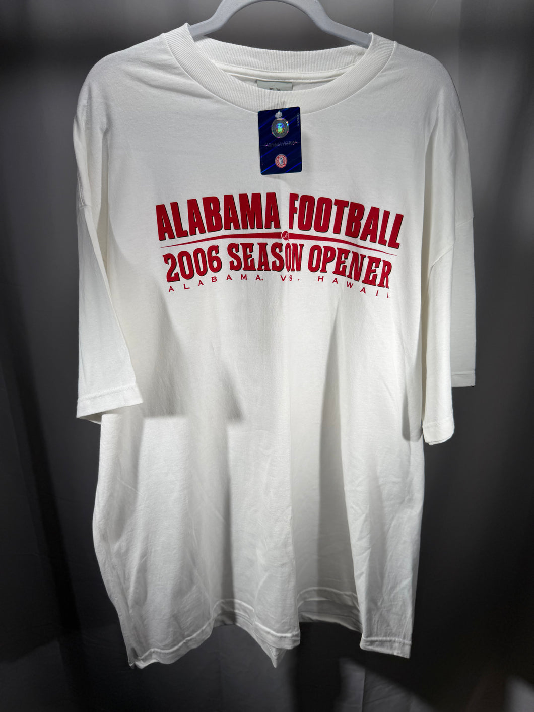 2006 Season Opener vs Hawaii White T-Shirt XL