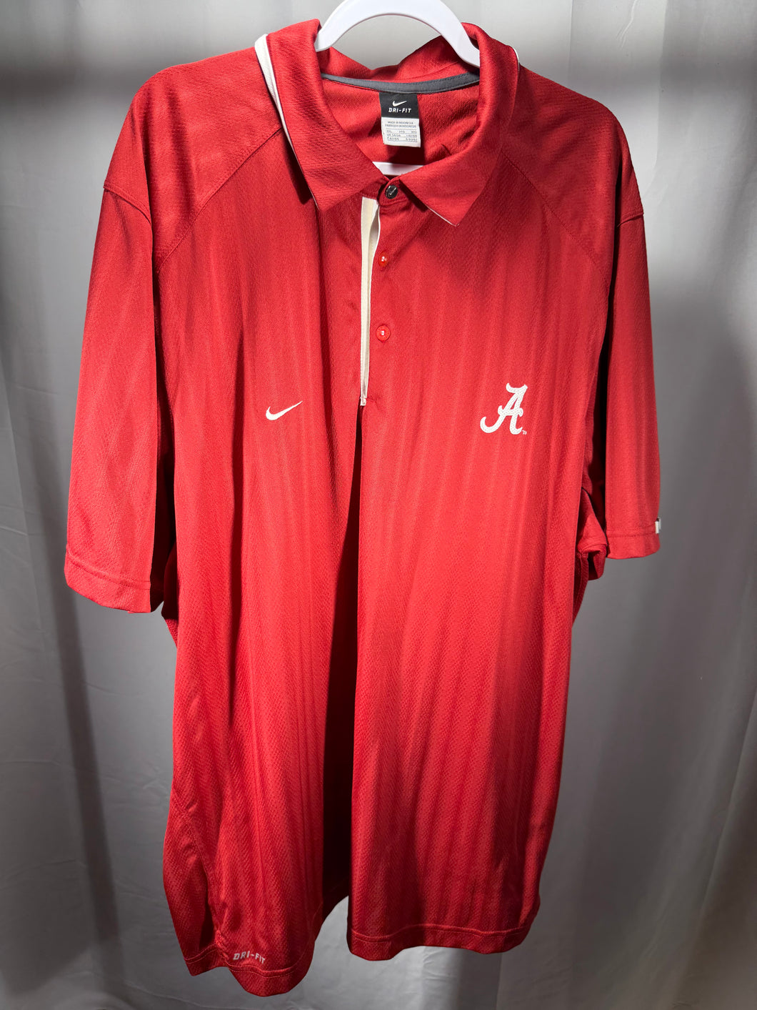 Nike X Alabama Team Issued Crimson Polo 3XL