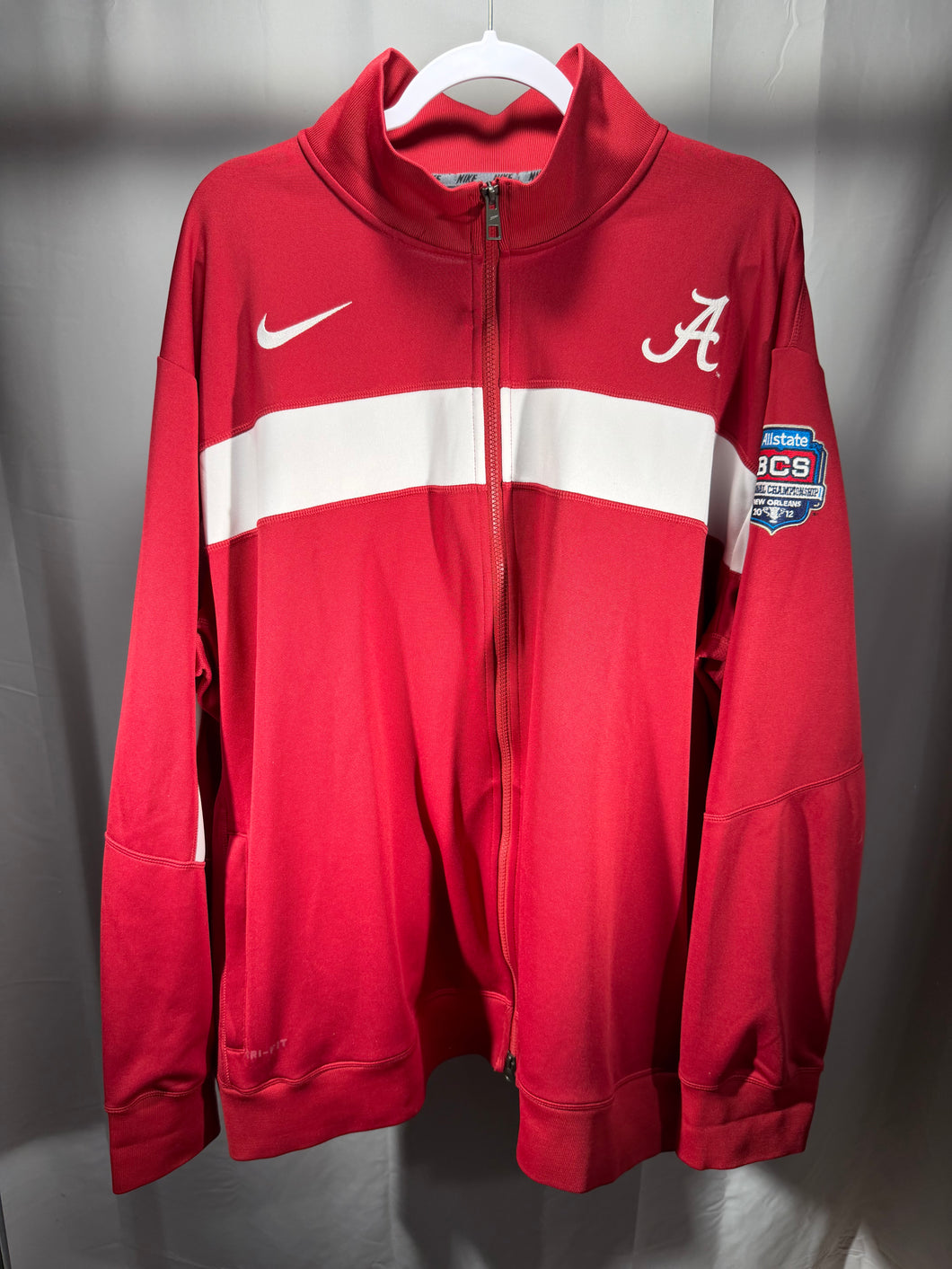 Nike X Alabama Team Issued 2012 National Championship Zip Up 3XL
