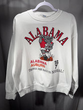 Load image into Gallery viewer, 1990 Iron Bowl Rare White Crewneck Sweatshirt Boxy Large
