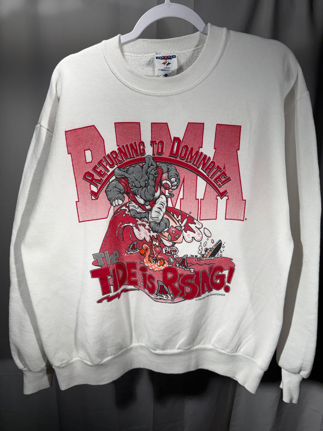 1998 Iron Bowl White Crewneck Sweatshirt Large