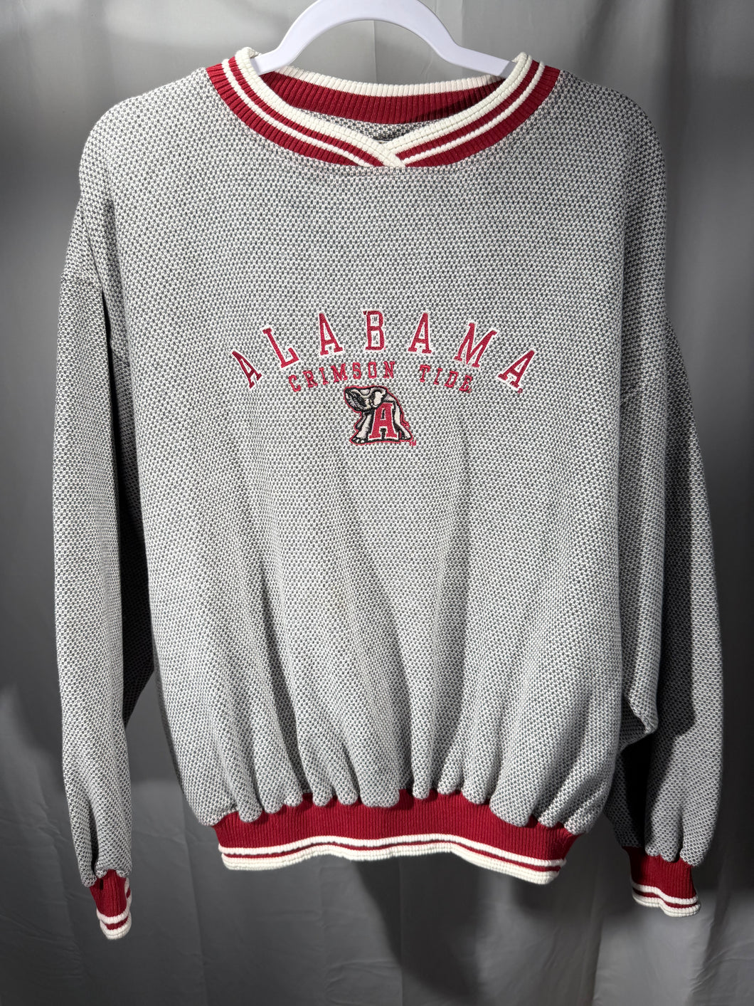 Vintage Alabama X Red Oak Grey Sweatshirt Large