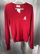 Load image into Gallery viewer, 1960s/70&#39;s Crimson V Neck Sweater Small
