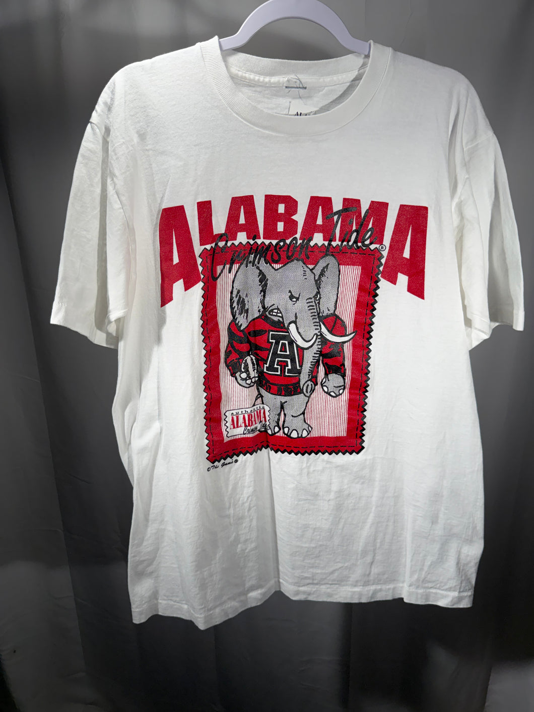 Vintage Alabama X The Game White Graphic T-Shirt Large