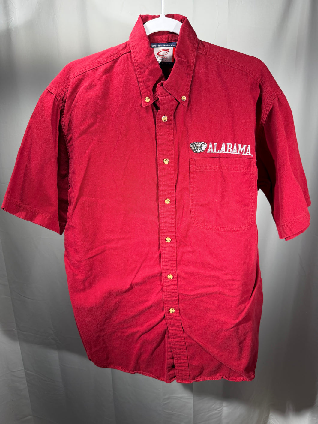 Vintage Alabama Crimson Button Up Shirt Medium