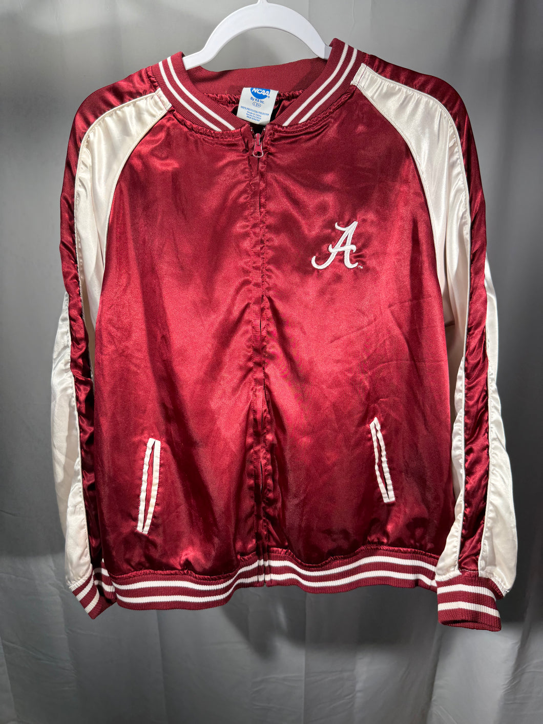 Alabama X NCAA Crimson/White Bomber Jacket Medium
