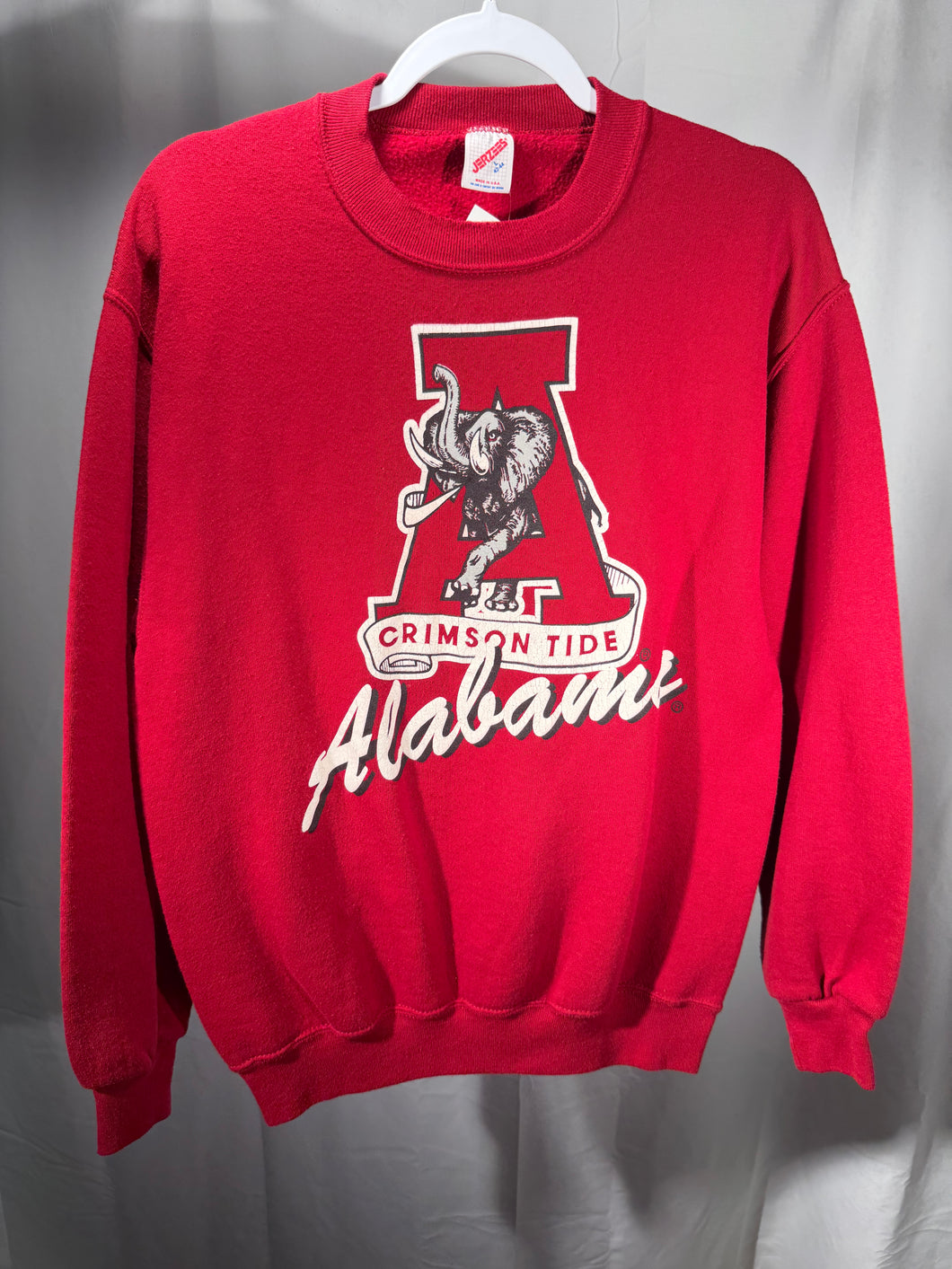 Vintage Alabama X Jerzees Crimson Crewneck Sweatshirt Medium