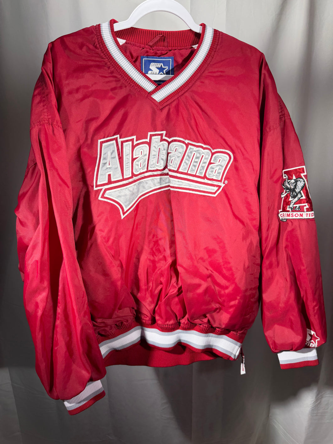 Vintage Alabama X Starter Crimson Windbreaker Pullover XL