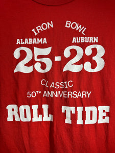 1985 Iron Bowl Red Game Day T-Shirt XS