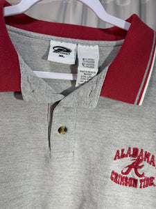 Vintage Alabama Grey Polo Shirt Large