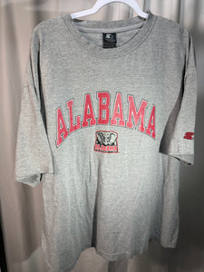 Starter X Alabama Spellout Grey T-Shirt XL