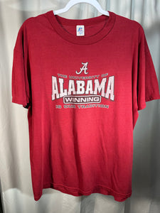 Alabama Y2K "Winning is our Tradition" T-Shirt Large