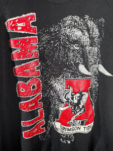 Vintage Alabama Jerzees Black Graphic Crewneck Sweatshirt Medium
