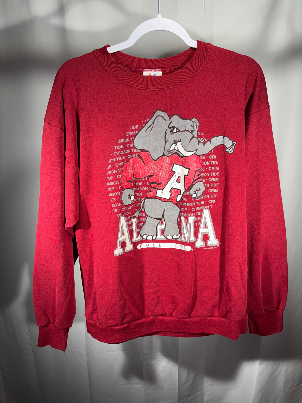 Vintage Alabama Big Al Crimson Crewneck Sweatshirt Small