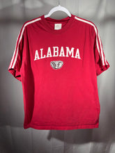 Load image into Gallery viewer, Vintage Alabama Adidas Crimson Striped T-Shirt Large
