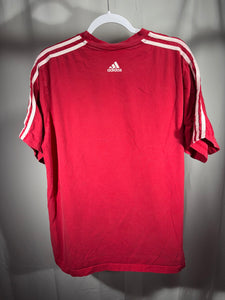 Vintage Alabama Adidas Crimson Striped T-Shirt Large