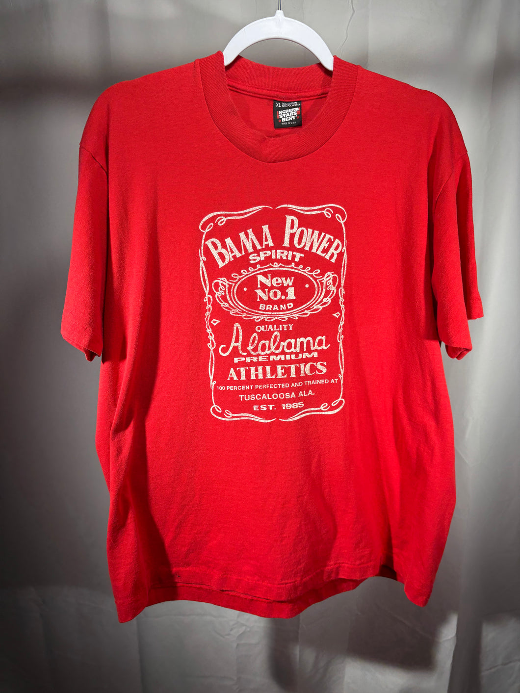 Vintage Alabama Jack Daniels Red T-Shirt Large
