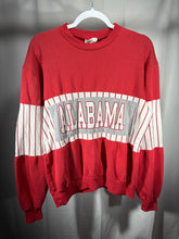 Load image into Gallery viewer, Vintage Alabama Nutmeg Striped Crimson Crewneck Sweatshirt Small
