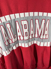 Load image into Gallery viewer, Vintage Alabama Nutmeg Striped Crimson Crewneck Sweatshirt Small

