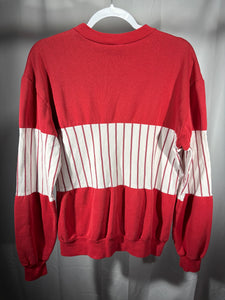Vintage Alabama Nutmeg Striped Crimson Crewneck Sweatshirt Small