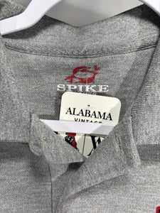 Alabama 2000's Grey/Crimson Polo Shirt Medium