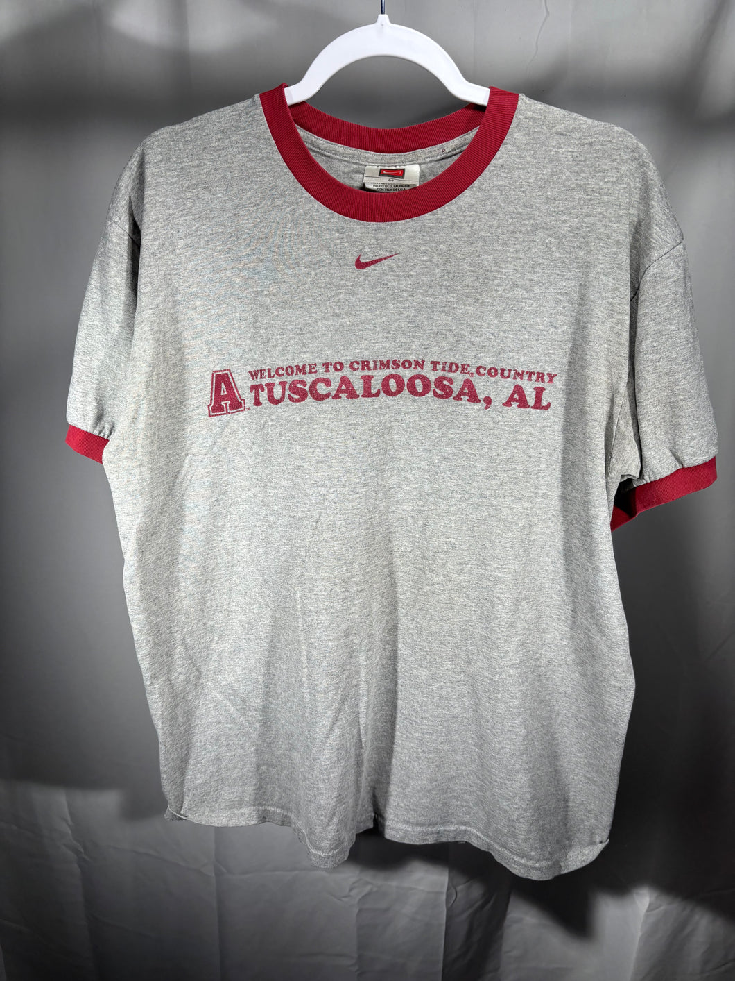 Nike 2000's Alabama Grey T-Shirt Medium