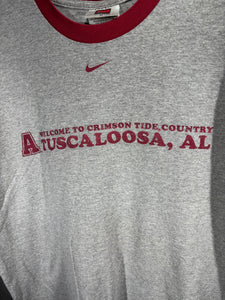 Nike 2000's Alabama Grey T-Shirt Medium