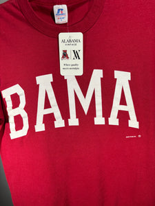 Vintage Bama Russell Spellout T-Shirt Small