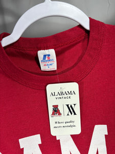 Vintage Bama Russell Spellout T-Shirt Small